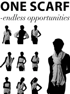 HOPE Stort multitørklæde