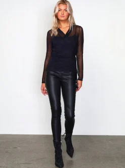 MILJA læder leggings