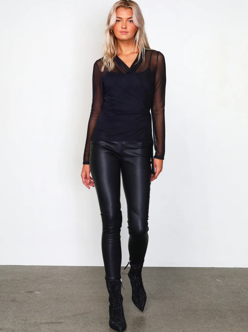 MILJA læder leggings
