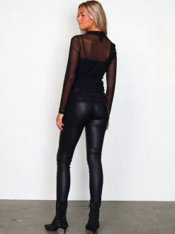 MILJA læder leggings