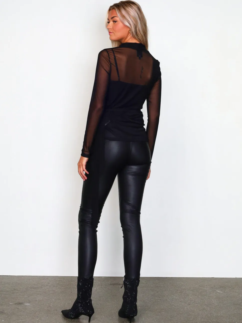 MILJA læder leggings