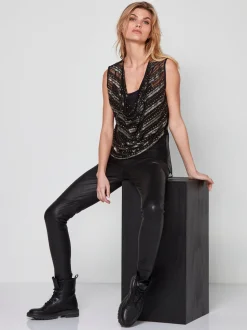MILJA læder leggings