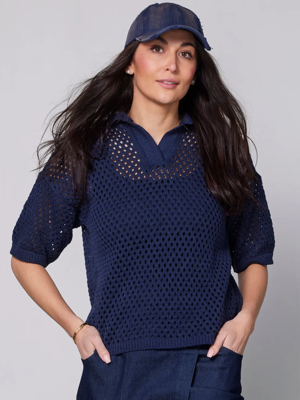 YADIRA strikbluse