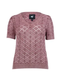 YEO s/s strikbluse