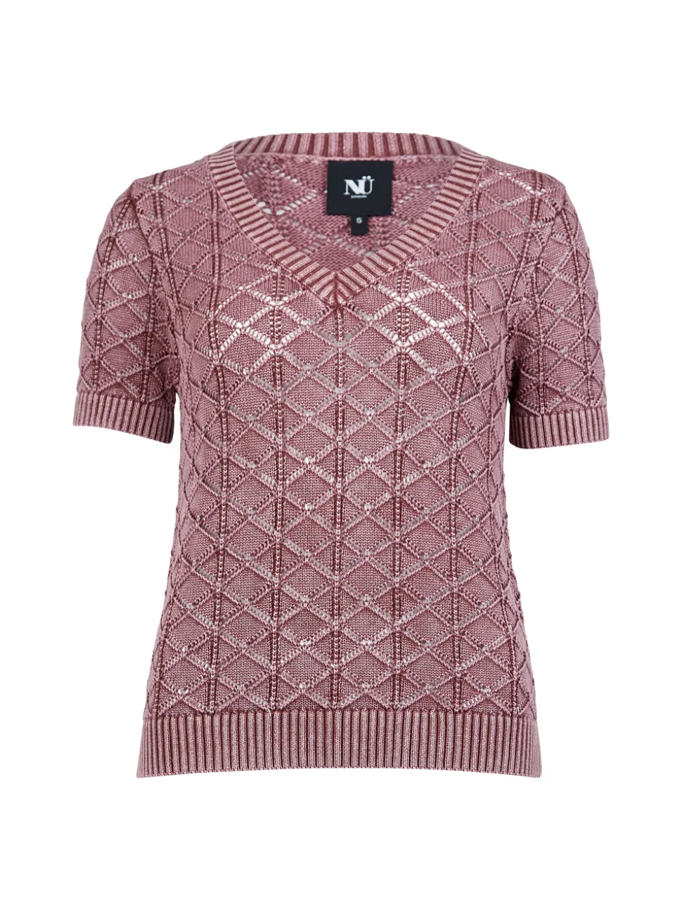 YEO s/s strikbluse